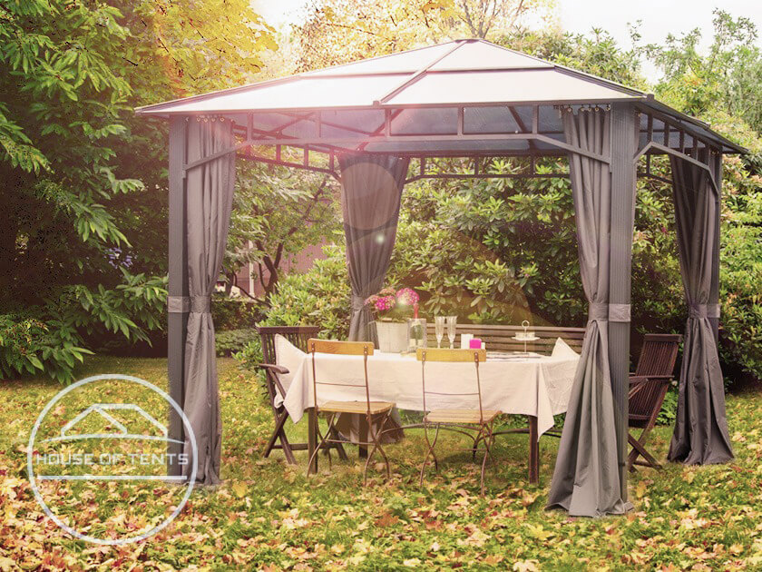 Waterproof garden gazebos for autumn